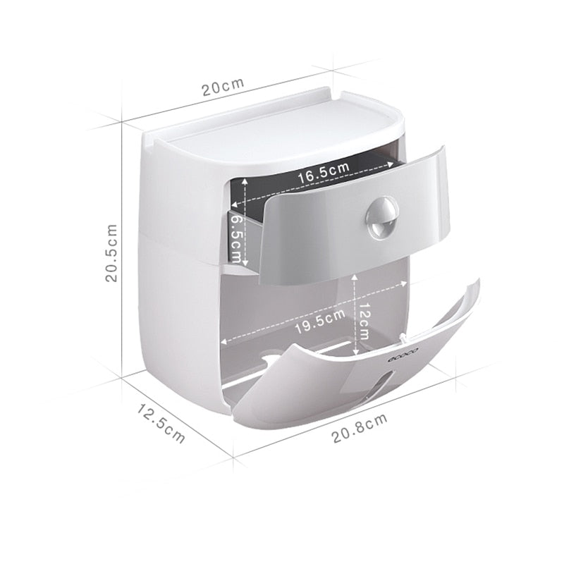 Toilet Paper Holder Wall Mounted Paper Towels Holder For Kitchen Bathroom Toilet Paper Storage Box Toilet Roll Holder