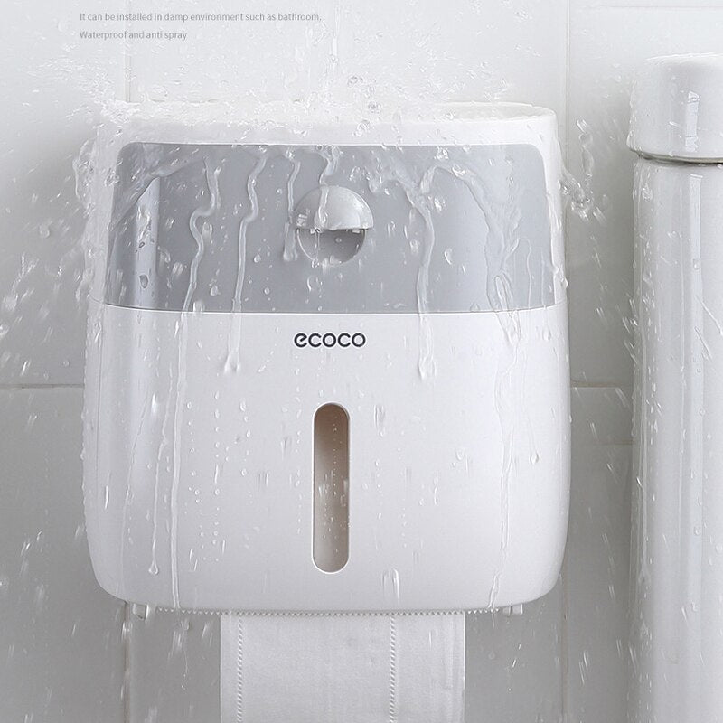 Toilet Paper Holder Wall Mounted Paper Towels Holder For Kitchen Bathroom Toilet Paper Storage Box Toilet Roll Holder