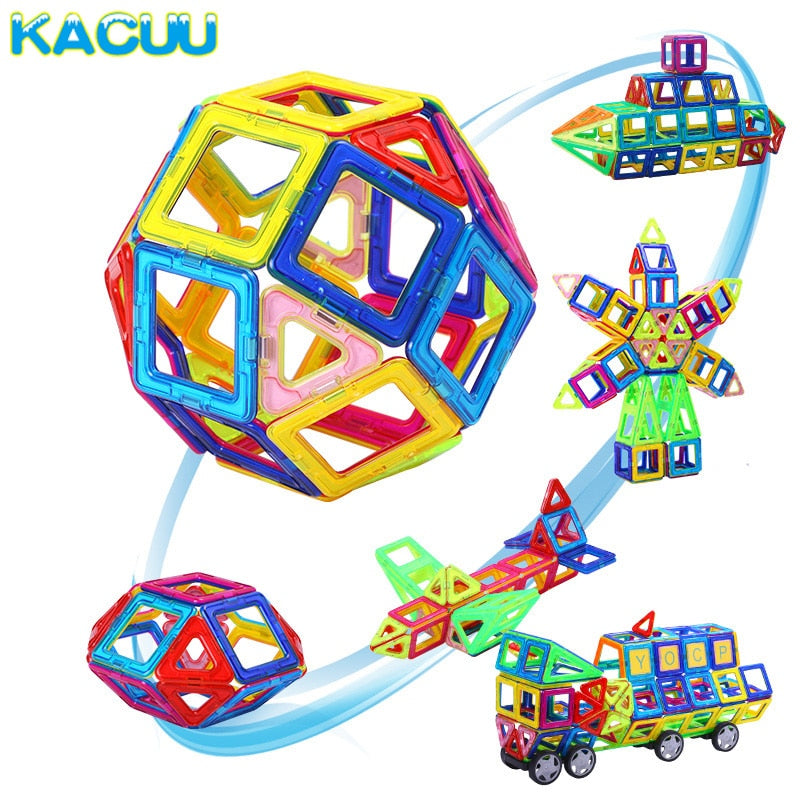 184pcs-110pcs Mini Magnetic Designer Construction Set Model &amp; Building Toy Plastic Magnetic Blocks Educational Toys For Kids Gif