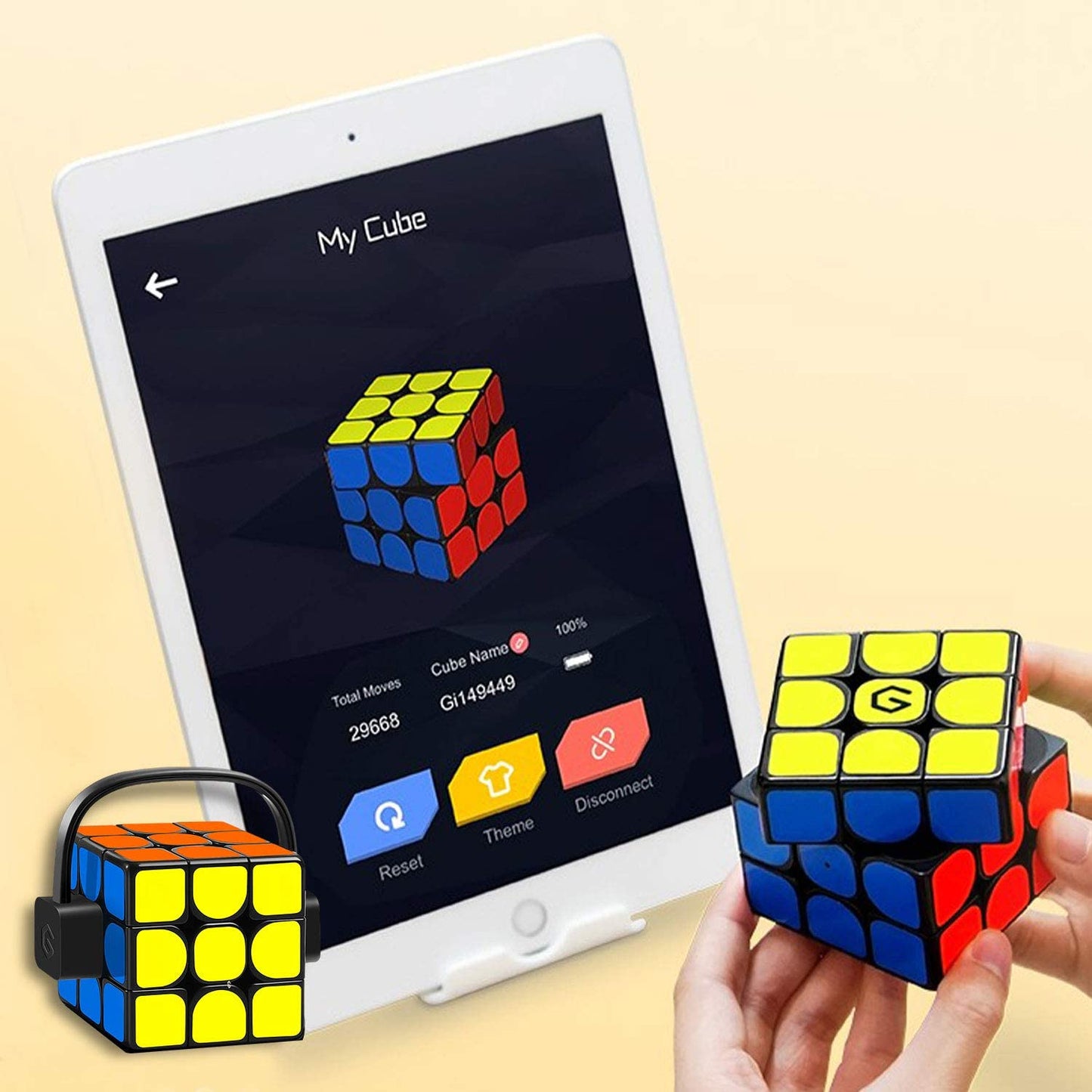 GiiKER Electronic Bluetooth Speed Cube Real-time Connected STEM Smart Cube 3x3 Companion App Support Online Battle with Cubers